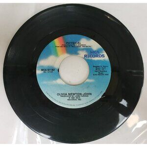 Record 45 RPM Vinyl  Olivia Newton John- Physical/ The Promise(The Dolphin Song)